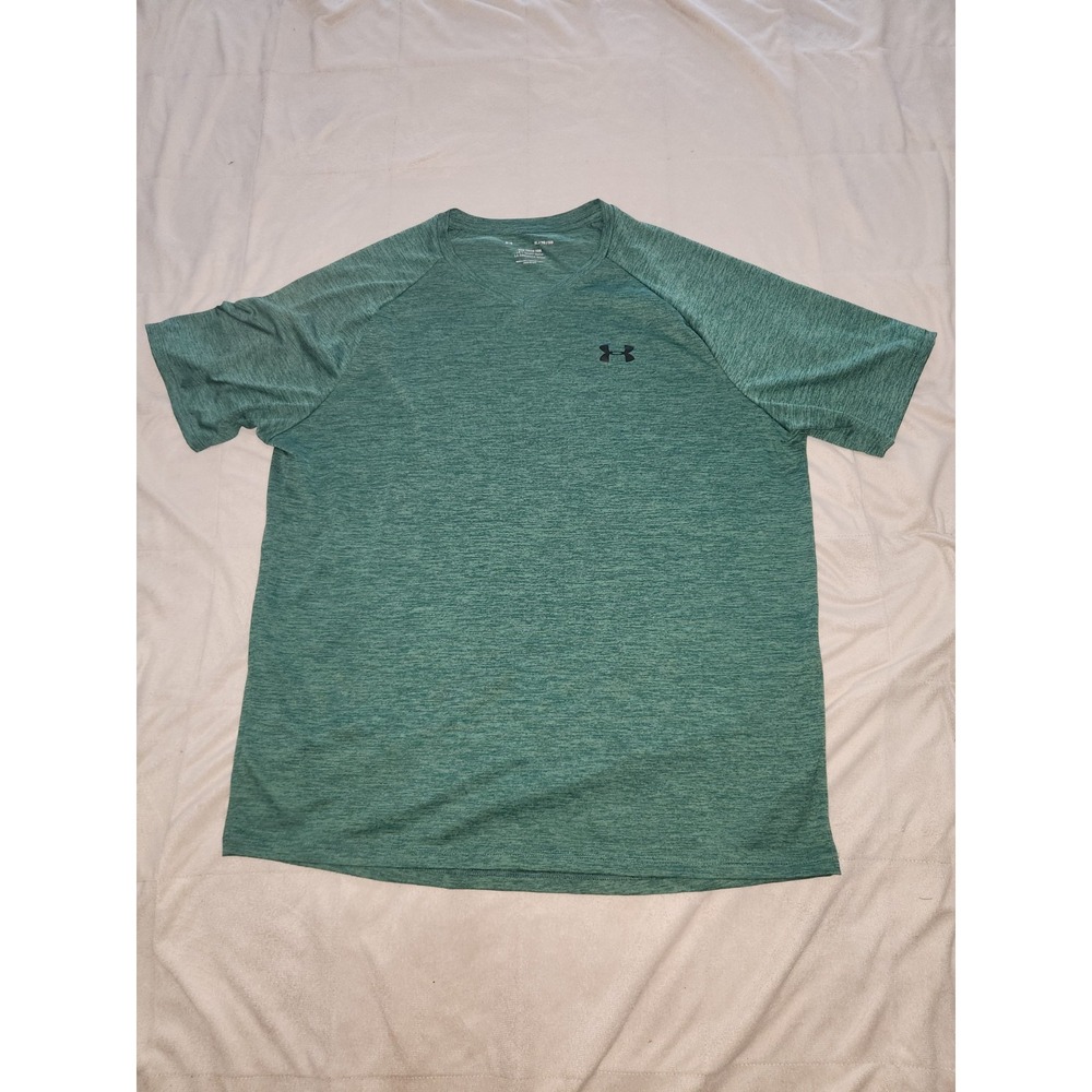 Under Armour Tech 2.0 Short Sleeve T-Shirt Mens XL Green Heathered